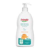Detergent lichid de vase cu ulei organic de portocale, 500 ml, Friendly Organic