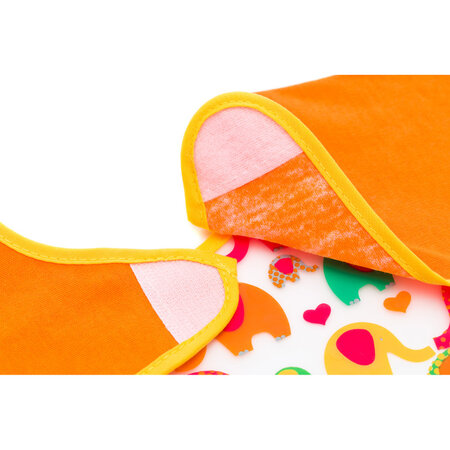 Baveta cu maneci, 2 buc, 25x32, Elephant Orange, 488-05, Fillikid 448064
