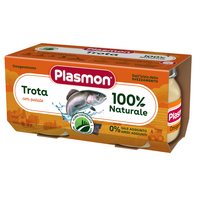 Piure omogenizat din pastrav cu legume, 6 luni+, 2x80g, Plasmon