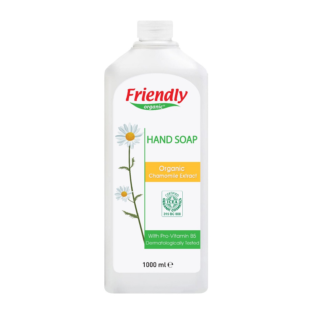 Sapun maini cu musetel, 1000 ml, Friendly Organic