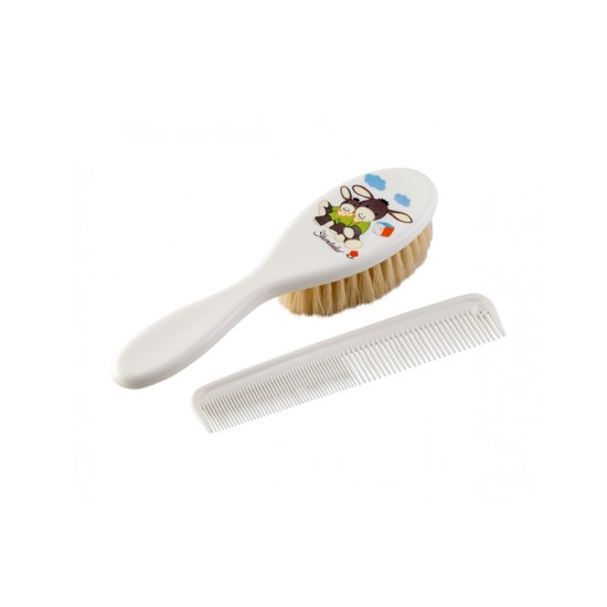 Set perie + pieptan par natural, Emmi, 200590001, Rotho