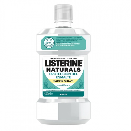 Apa de gura Natur Enamel cu uleiuri esentiale, 500 ml, Listerine