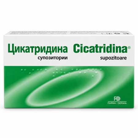 Cicatridina supozitoare, 10 bucati, Farma-Derma