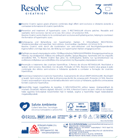 Plasture pentru cicatrici Skin SPF50+ 7x5 cm, 3 bucati, Resolve 668013
