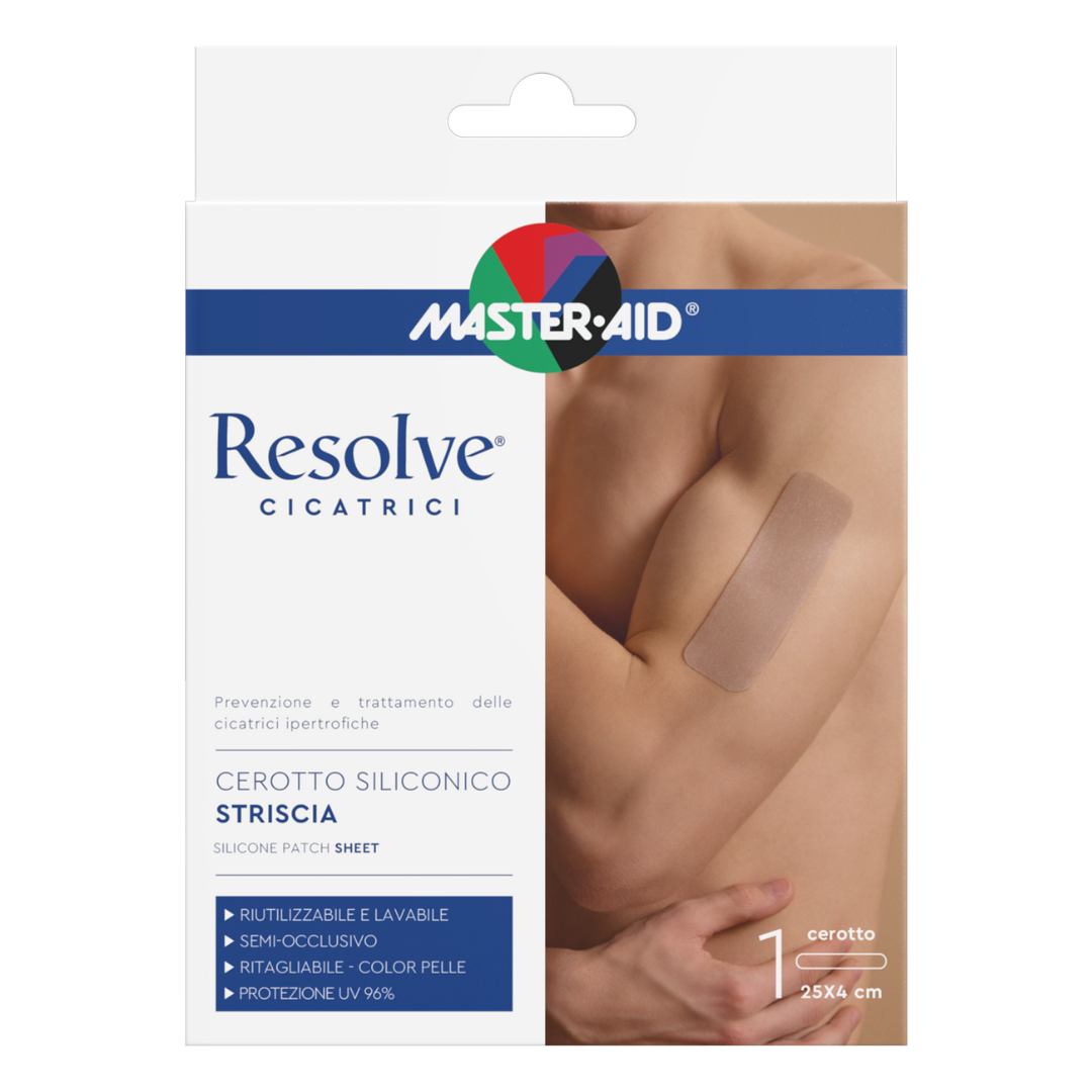 Plasture pentru cicatrici Resolve, 25x4 cm, 1 bucata, Master Aid