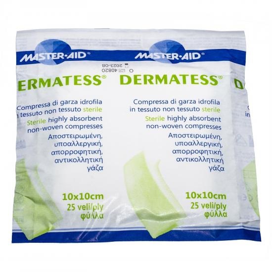 Comprese sterile Dermatess, 10X10 cm, 25 buc, Master Aid