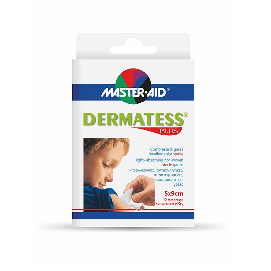 Comprese sterile Dermatess Plus, 5x9 cm, 12 buc, Master Aid