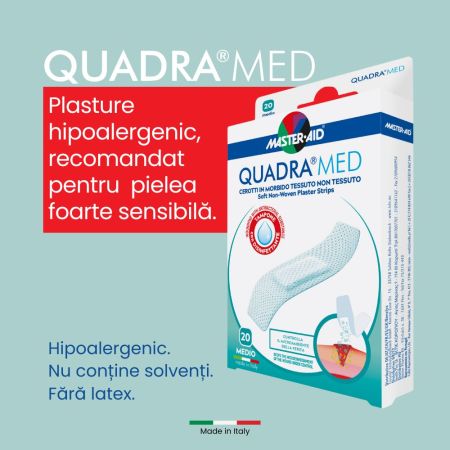 Plasturi piele sensibila Quadra Med, 10 bucati, Master-Aid 718911