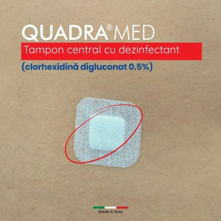Plasturi pentru pielea sensibila Quadra Med, 5 marimi, 40 bucati, Master-Aid 718903