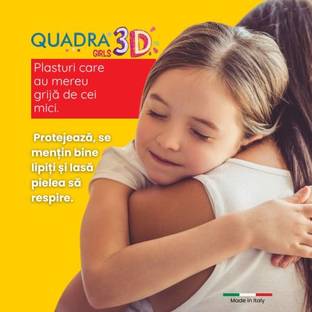 Plasturi pentru copii Quadra 3D, Girls, 20 bucati, Master Aid 718893