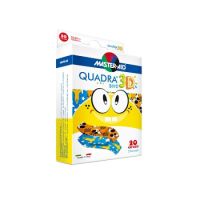 Plasturi pentru copii Quadra 3D, 2 marimi, Boys, 20 bucati, Master-Aid