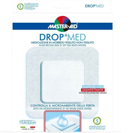 Pansament postoperator Drop Med 12, 5X12.5cm, 5 buc, Pietrasanta Pharma 