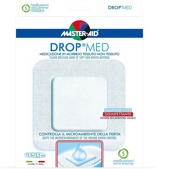 Pansament postoperator Drop Med 12, 5x12.5cm, 5 buc, Master Aid