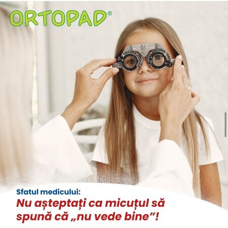 Ocluzor copii ORTOPAD Alb Junior, 67x50 mm, 50 buc, Master Aid 720329