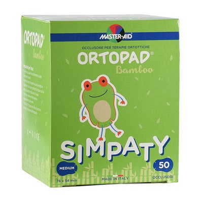 Ocluzor copii ORTOPAD Simpaty Mediu 76x54 mm, 50 buc, Master Aid