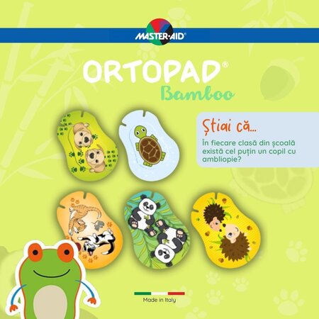 Ocluzor copii ORTOPAD, 76x54 mm, Simpaty Mediu, 50 bucati, Master Aid 725217