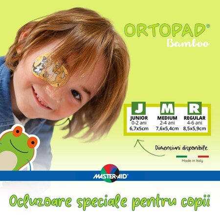 Ocluzor copii ORTOPAD, 76x54 mm, Simpaty Mediu, 50 bucati, Master Aid 725216
