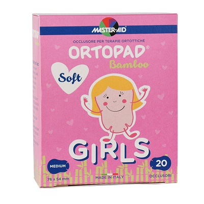 Ocluzor copii ORTOPAD SOFT Girls Medium, 76x54 mm, 20 buc, Master Aid