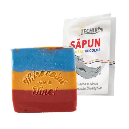 Sapun natural tricolor techir