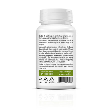 Quercetin mini, 250 mg, 30 capsule vegetale, Zenyth 771923