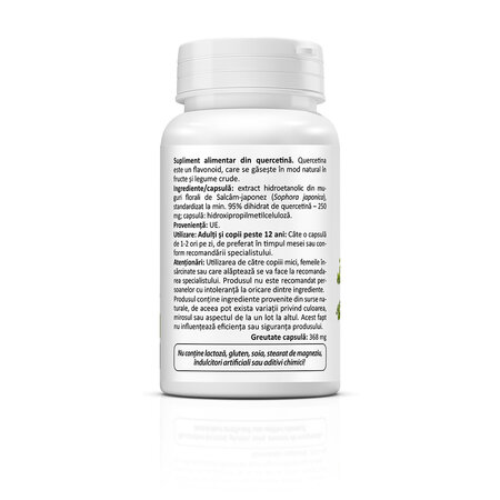 Quercetin mini, 250 mg, 30 capsule vegetale, Zenyth 771924