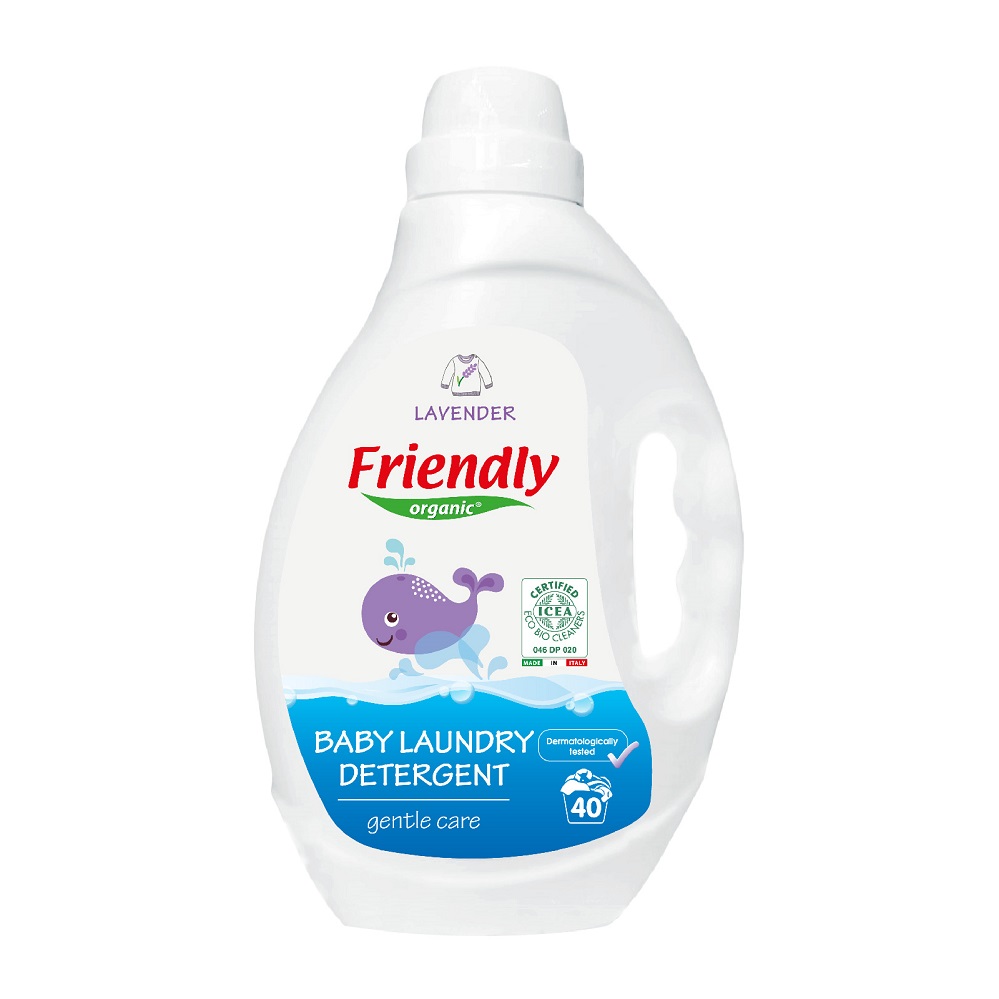 Detergent lichid cu lavanda, 2000 ml, Friendly Organic