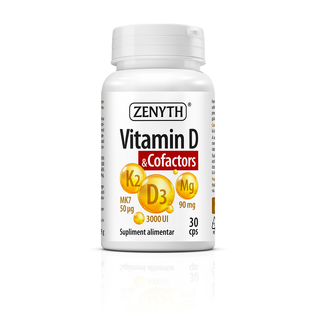 Vitamina D & Cofactors, 30 capsule, Zenyth