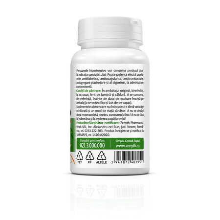 Ginseng siberian, 150 mg, 30 capsule, Zenyth 772674