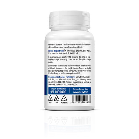 Melatonin, 3mg, 30 capsule vegetale, Zenyth 772350