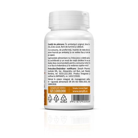 Rhodiola Salidrosides, 30 capsule vegetale, Zenyth 771909