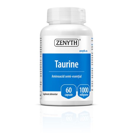 Taurine 1000 mg, 60 capsule, Zenyth