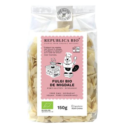 Fulgi Bio din migdale, fara gluten, 150g