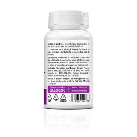 Rhodiola Rosavins, 500mg, 30 capsule vegetale, Zenyth 771913