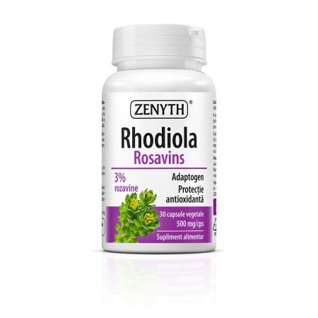 Rhodiola Rosavins, 500mg, 30 capsule vegetale, Zenyth