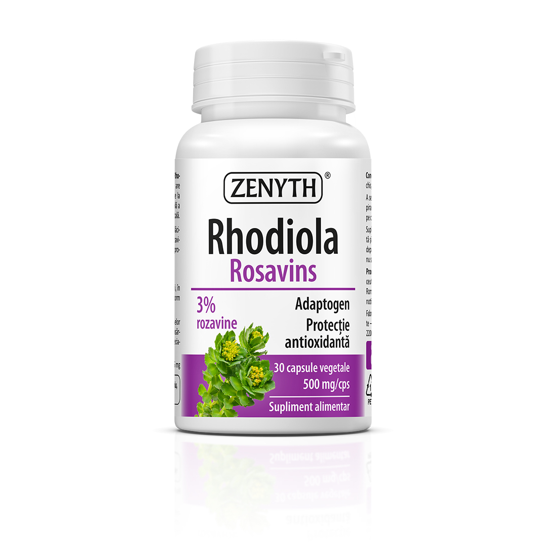 Rhodiola Rosavins, 500mg, 30 capsule vegetale, Zenyth