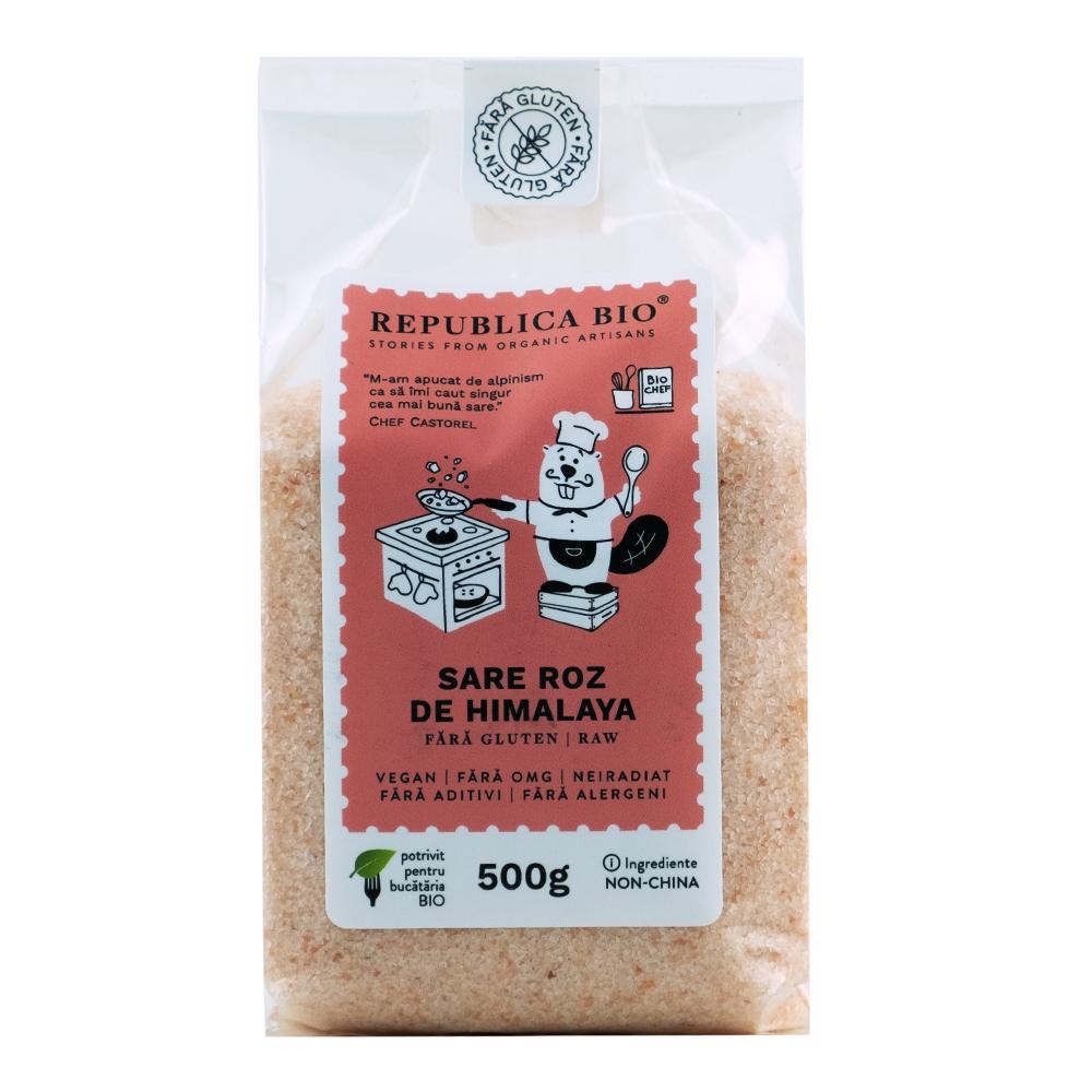 Sare roz de Himalaya fina, fara gluten, 500g, Republica Bio