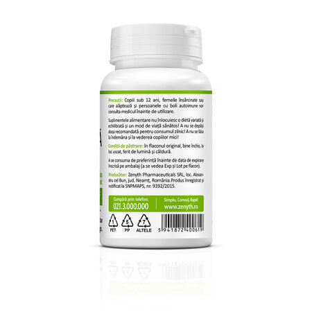 Bio Spirulina, 60 capsule, Zenyth 761576