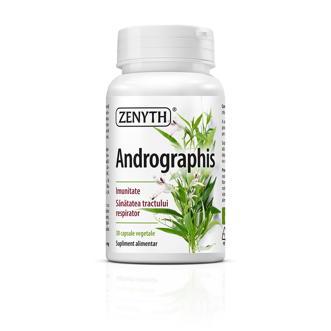 Andrographis 386 mg, 30 capsule vegetale, Zenyth