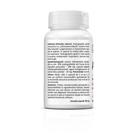 Andrographis 386 mg, 30 capsule vegetale, Zenyth 758493