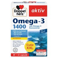 Omega 3 1400 mg Aktiv, 30 + 10 capsule, Doppelherz
