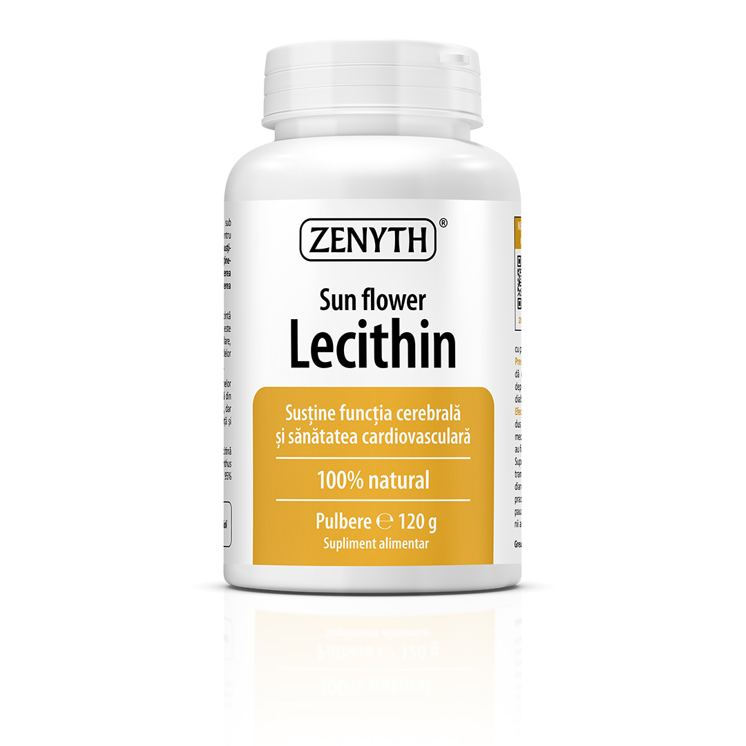 Lecitina din floarea soarelui, 120 g, Zenyth