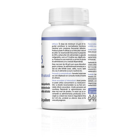Inulin FOS pulbere, 120g, Zenyth 772550