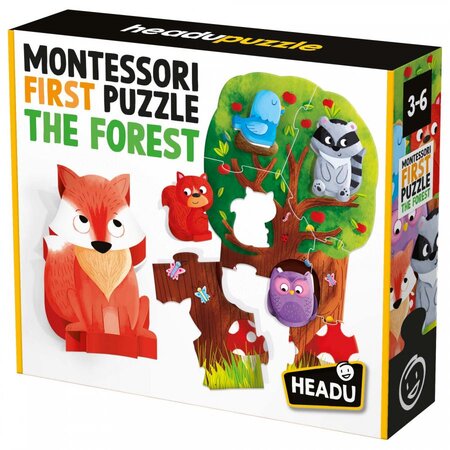 Montessori Primul meu puzzle Padurea, +2 ani, Headu
