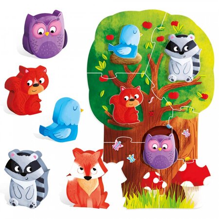 Montessori Primul meu puzzle Padurea, +3 ani, Headu 652985