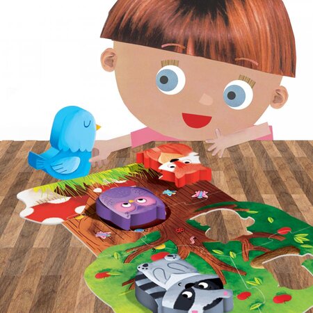 Montessori Primul meu puzzle Padurea, +3 ani, Headu 652986