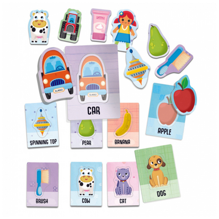 Joc educativ Montessori Sa Invatam Cuvinte, 1 an+, Headu 598509
