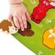 Puzzle tactil Animale din padure, +24 luni, 6 piese, Hape 477239