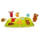 Puzzle tactil Animale din padure, +24 luni, 6 piese, Hape 477235