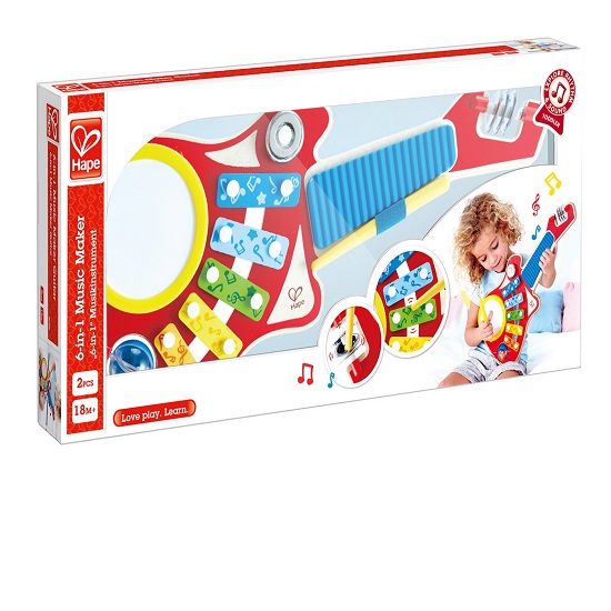 Set muzica 6 in 1, +18 luni, Hape