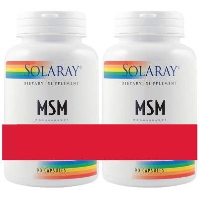 Pachet MSM 750mg, 90 + 90 capsule, Solaray